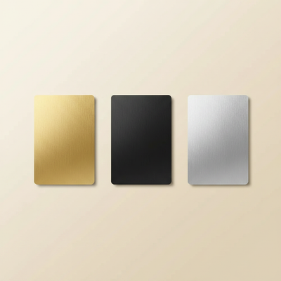 NFC metalen visitekaartje, 3 kleuren