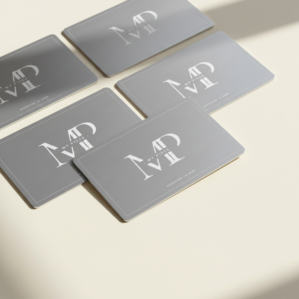 NFC metalen visitekaartje, 3 kleuren