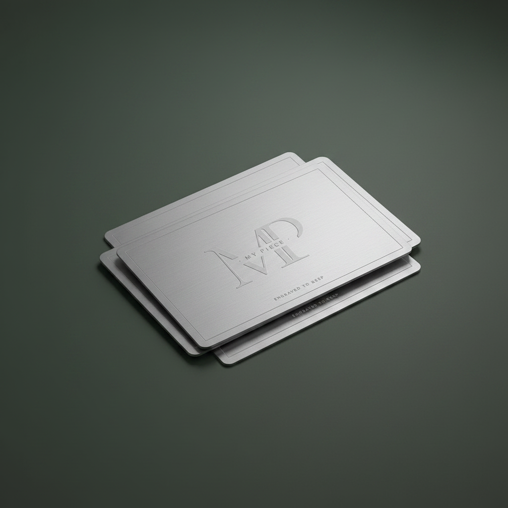 NFC metalen visitekaartje, 3 kleuren