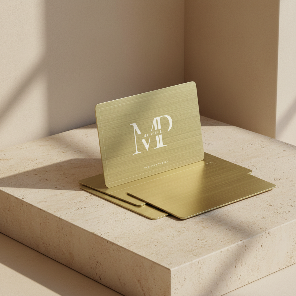 NFC metalen visitekaartje, 3 kleuren