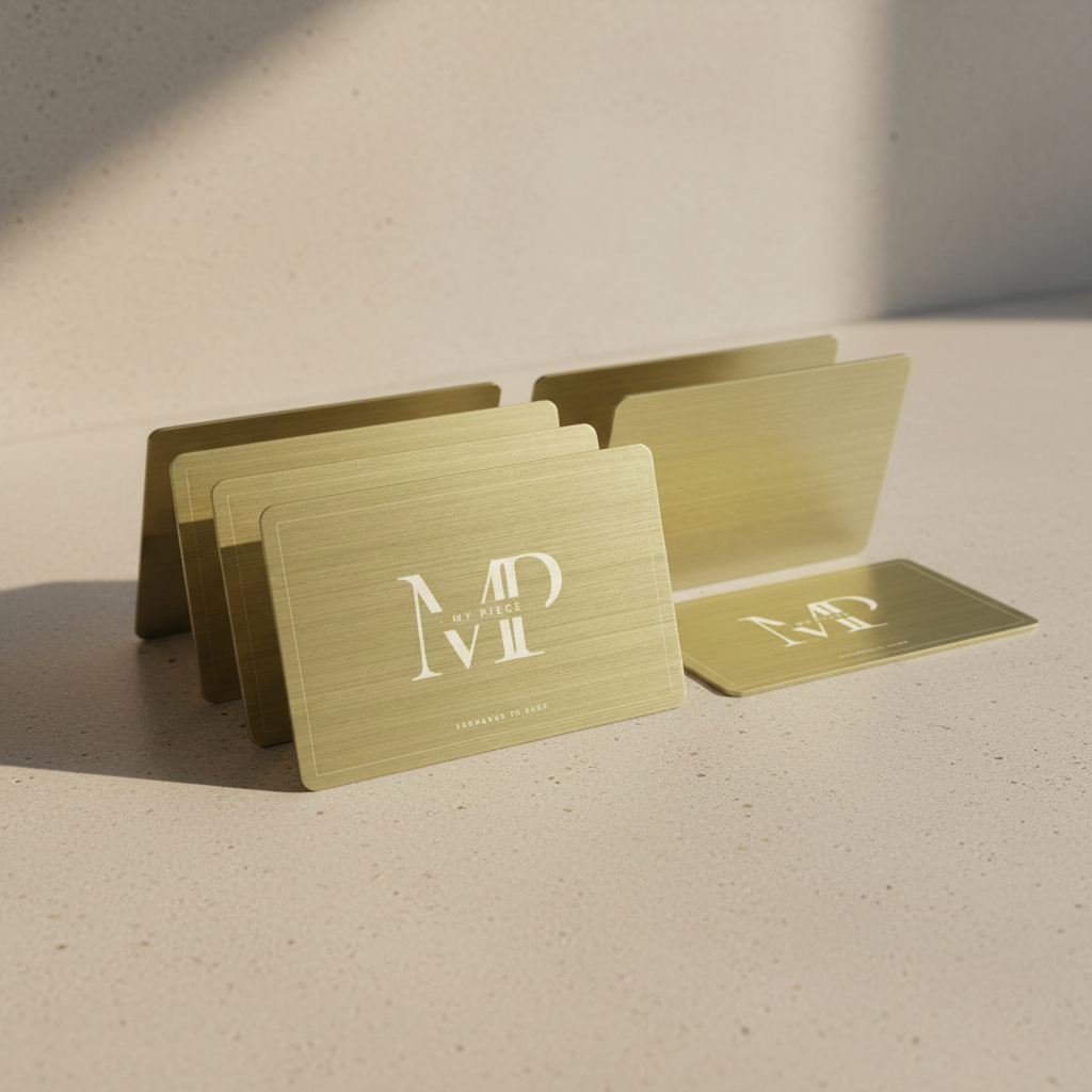 NFC metalen visitekaartje, 3 kleuren
